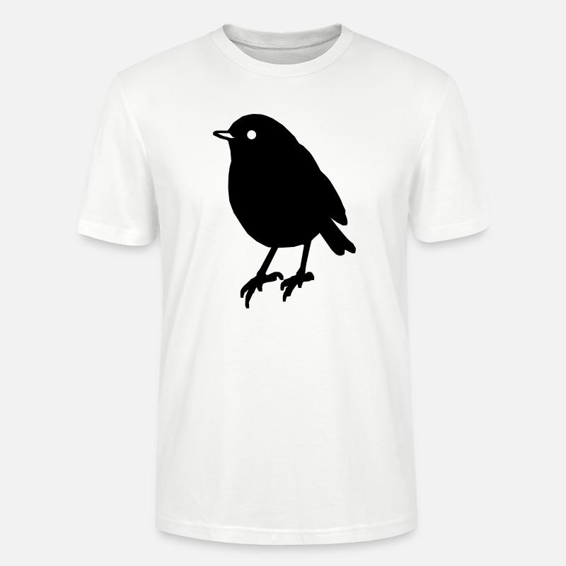 Vogel Bird Geschenk Geschenkidee - Stanley/Stella Unisex Bio-T-Shirt CRAFTER - Weiß