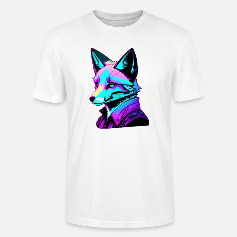 Fuchs Design Future Space bunt - Stanley/Stella Unisex Bio-T-Shirt CRAFTER - Weiß