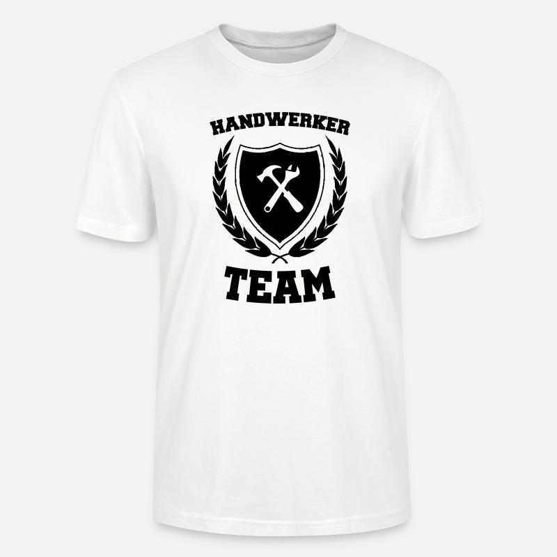 Handwerker Team - Stanley/Stella Unisex Bio-T-Shirt CRAFTER - Weiß