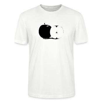 Apfel - Stanley/Stella Unisex Bio-T-Shirt CRAFTER - Weiß - Vorne - Alina (178cm) & Michal (187cm)