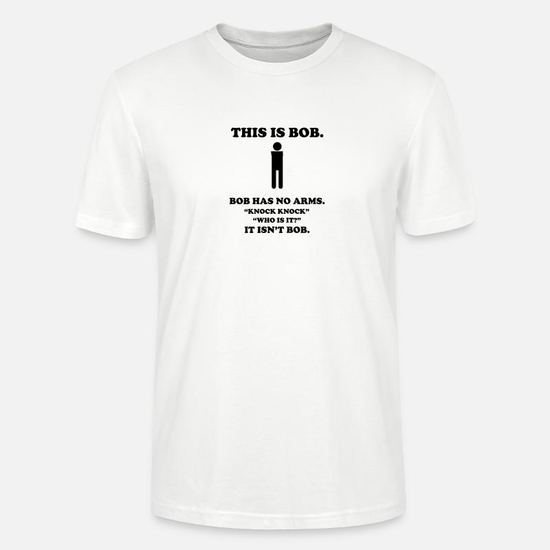Tee-shirt bob drôle - T-shirt bio CRAFTER Stanley Stella Unisexe - blanc