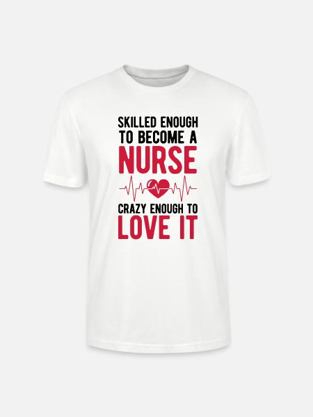 Nurse - Stanley/Stella CRAFTER Unisex Organic T-Shirt - white