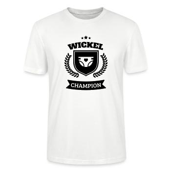 Diaper diaper change champion - Stanley/Stella CRAFTER Unisex Organic T-Shirt - white - Front - Alina (178cm) & Michal (187cm)