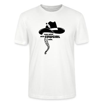 Carnival Cowboy Cow Girl Carnival Party - Stanley/Stella CRAFTER Unisex Organic T-Shirt - white - Front - Alina (178cm) & Michal (187cm)