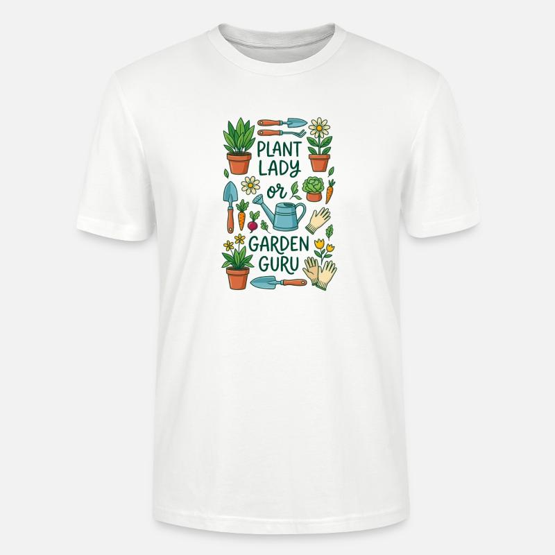 Der Pflanzenliebhaber oder Gartenexperte - Stanley/Stella Unisex Bio-T-Shirt CRAFTER - Weiß
