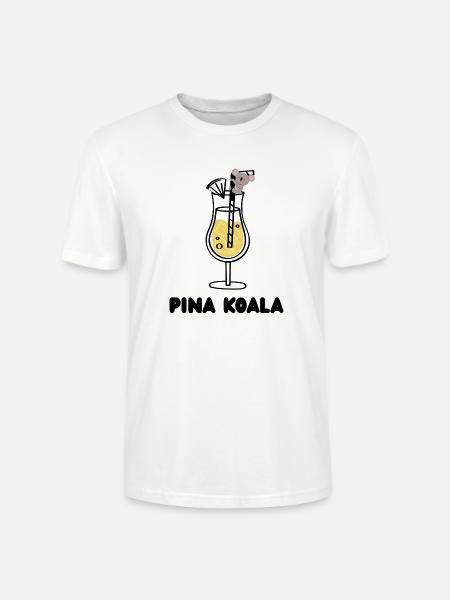 PINA KOALA - Stanley/Stella Unisex Bio-T-Shirt CRAFTER - Weiß