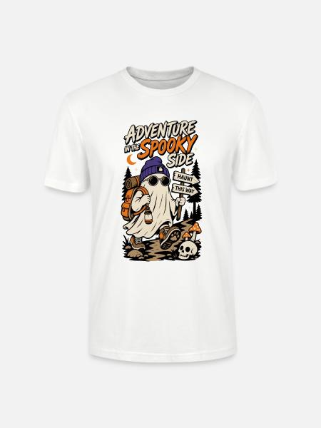 Halloween Wandergeist – Spooky Adventure - Stanley/Stella Unisex Bio-T-Shirt CRAFTER - Weiß