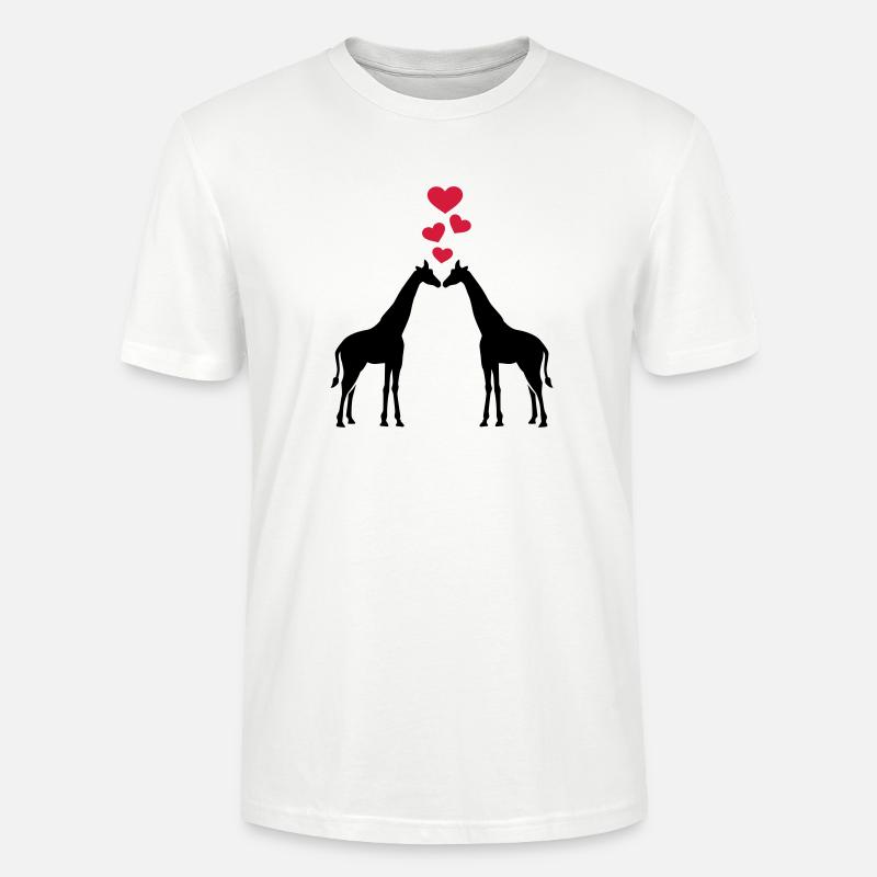 Giraffe - Stanley/Stella Unisex Bio-T-Shirt CRAFTER - Weiß