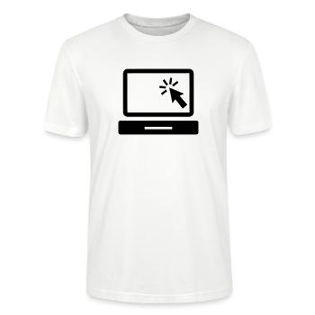 Computer - Stanley/Stella Unisex Bio-T-Shirt CRAFTER - Weiß - Vorne - Alina (178cm) & Michal (187cm)