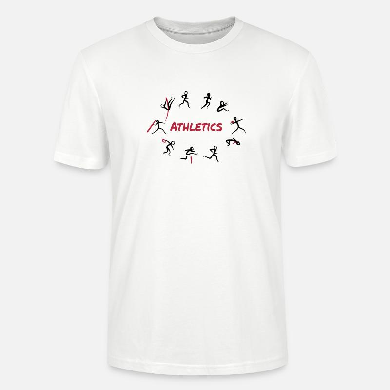 Leichtathletik, Zehnkampf - Stanley/Stella Unisex Bio-T-Shirt CRAFTER - Weiß