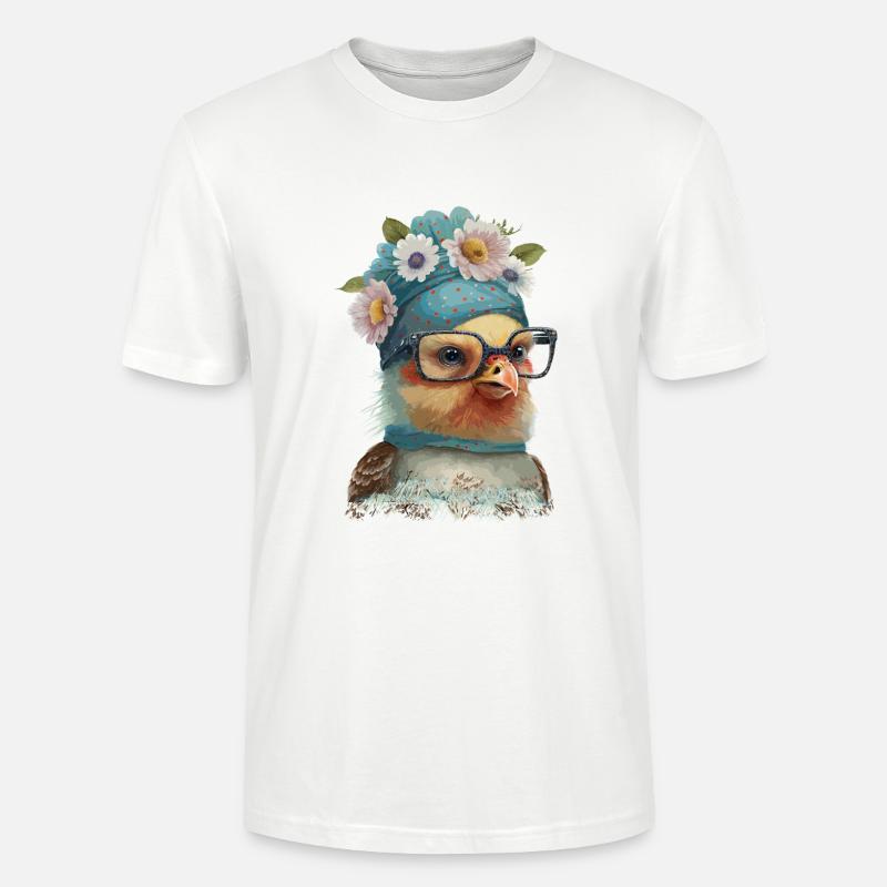 Oiseau mignon - T-shirt bio CRAFTER Stanley Stella Unisexe - blanc