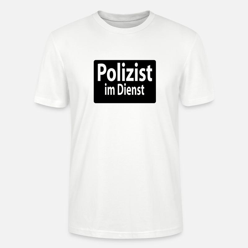 Policier - T-shirt bio CRAFTER Stanley Stella Unisexe - blanc