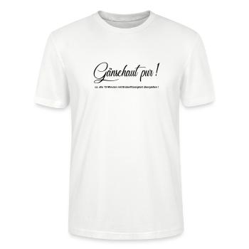Gaensehaut pur - Stanley/Stella Unisex Bio-T-Shirt CRAFTER - Weiß - Vorne - Alina (178cm) & Michal (187cm)