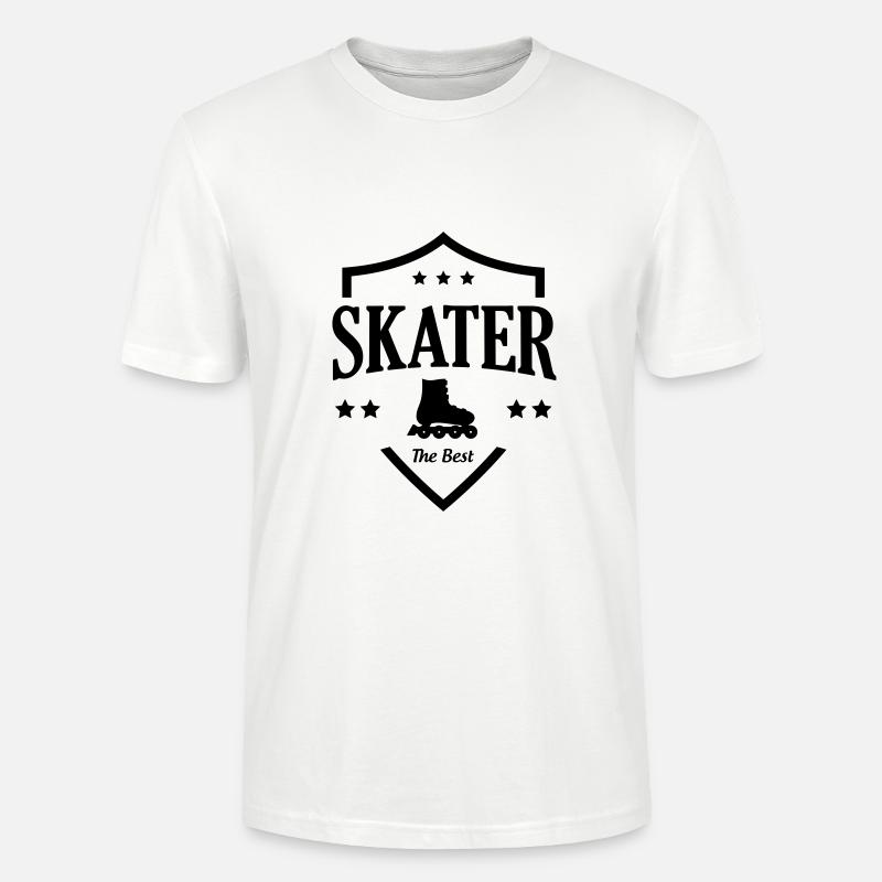 Roller Skates - Stanley/Stella Unisex Bio-T-Shirt CRAFTER - Weiß