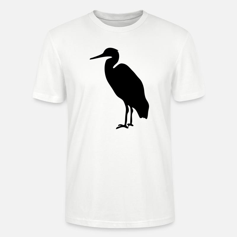 Storch Watvogel - Stanley/Stella Unisex Bio-T-Shirt CRAFTER - Weiß