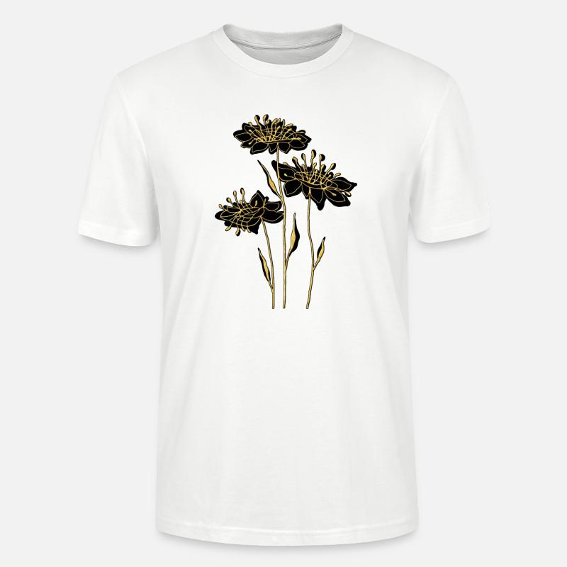 Blumen - Stanley/Stella Unisex Bio-T-Shirt CRAFTER - Weiß