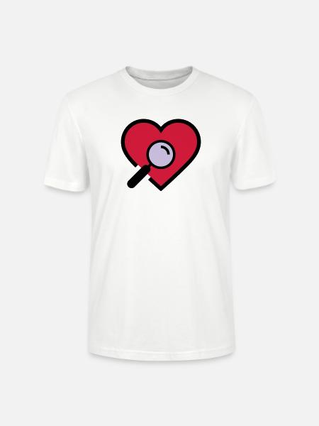Herzuntersuchung Lupe - Stanley/Stella Unisex Bio-T-Shirt CRAFTER - Weiß
