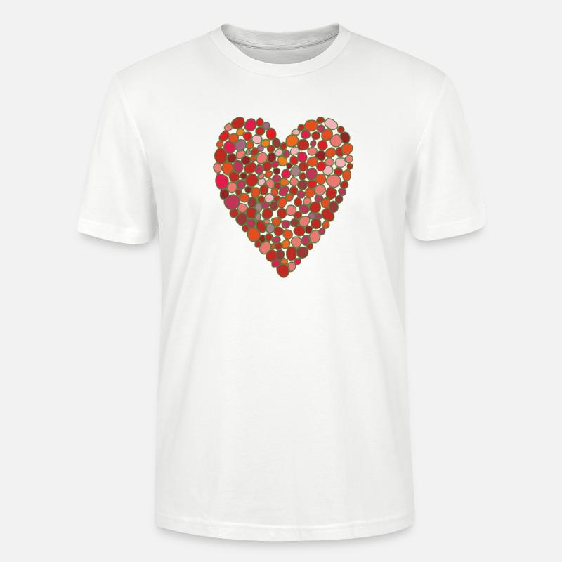 bubble herz - Stanley/Stella Unisex Bio-T-Shirt CRAFTER - Weiß
