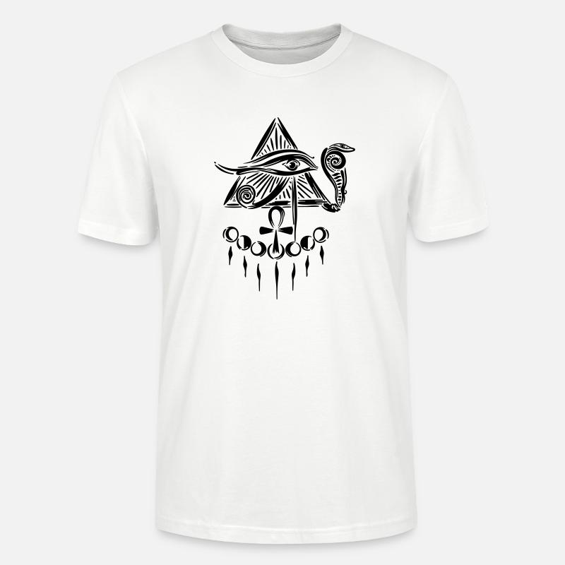 Œil d’Horus Œil d’Horus - T-shirt bio CRAFTER Stanley Stella Unisexe - blanc