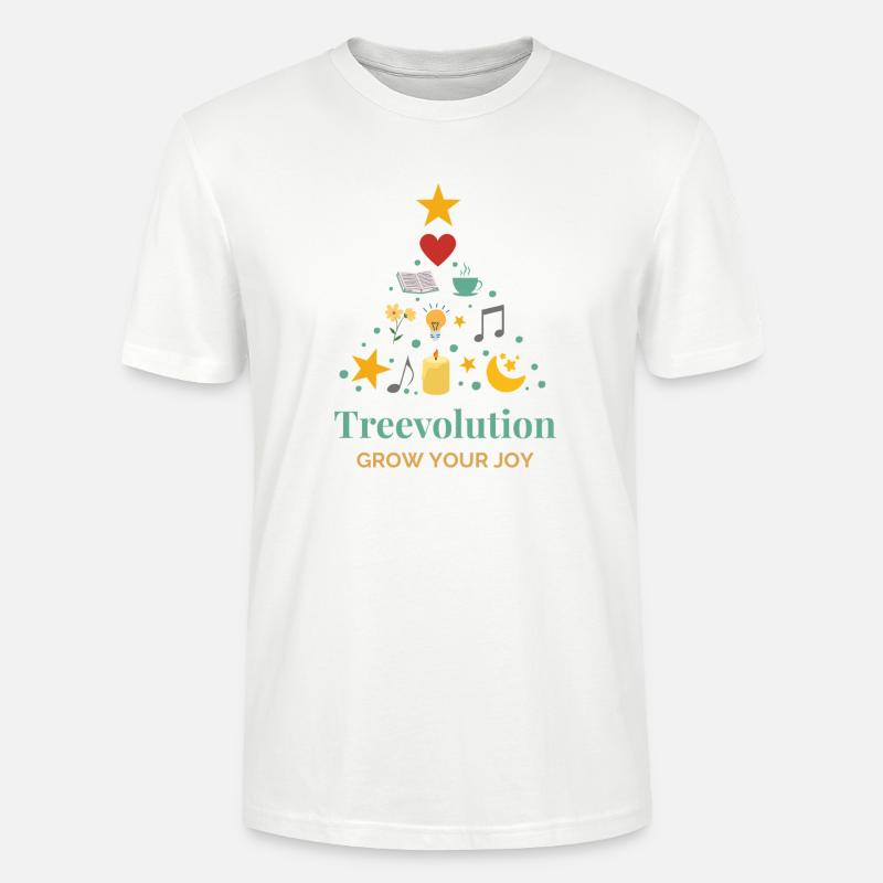 Treevolution Growing Joy - T-shirt bio CRAFTER Stanley Stella Unisexe - blanc