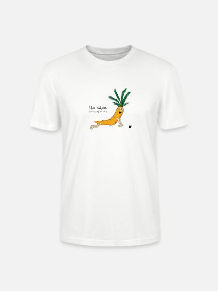 Carrot Yoga - Stanley/Stella Unisex Bio-T-Shirt CRAFTER - Weiß