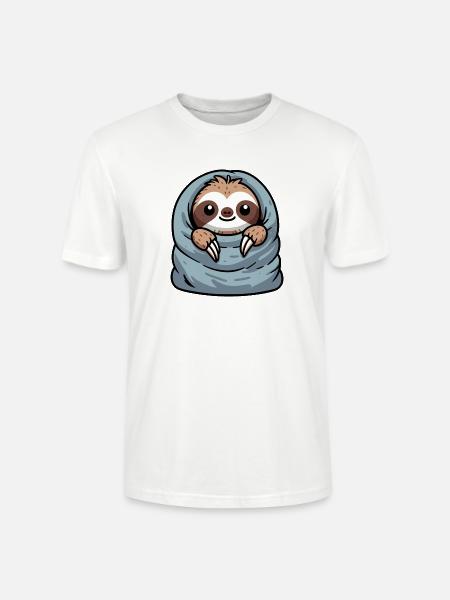 Faultier Schlafsack - Stanley/Stella Unisex Bio-T-Shirt CRAFTER - Weiß