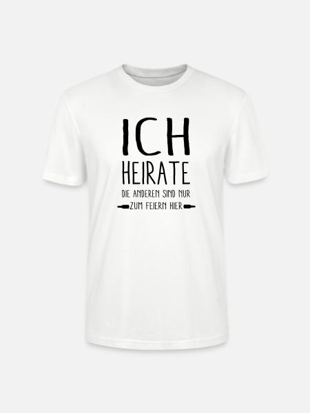 - ich Heirate - - Stanley/Stella Unisex Bio-T-Shirt CRAFTER - Weiß