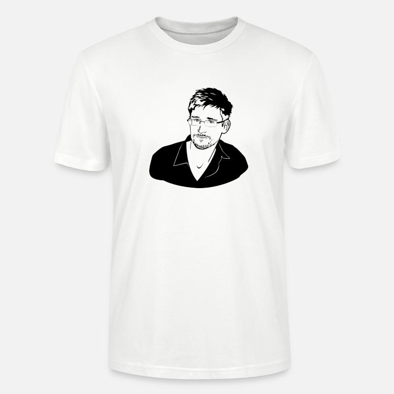 Edward Snowden - Stanley/Stella Unisex Bio-T-Shirt CRAFTER - Weiß