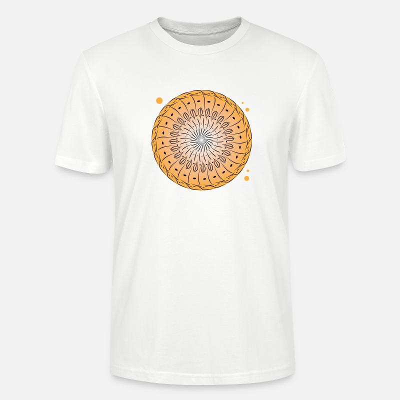 Rotating pattern circle - Stanley/Stella CRAFTER Unisex Organic T-Shirt - white