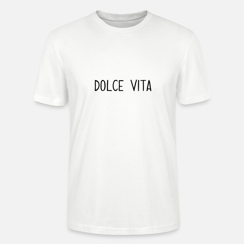 Spruch "Dolce Vita" - Stanley/Stella Unisex Bio-T-Shirt CRAFTER - Weiß