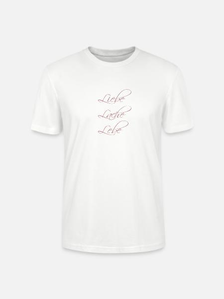 Liebe Lache Lebe - Stanley/Stella Unisex Bio-T-Shirt CRAFTER - Weiß