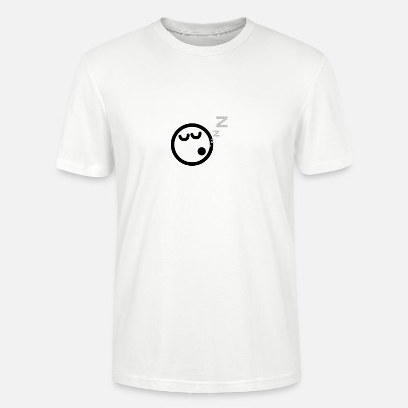 tired emoji - Stanley/Stella Unisex Bio-T-Shirt CRAFTER - Weiß