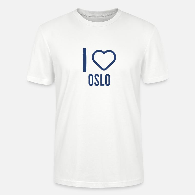 J'aime Oslo - T-shirt bio CRAFTER Stanley Stella Unisexe - blanc