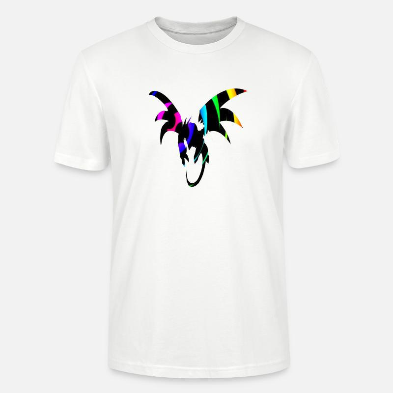Dragon Bow Dragon Loop - Stanley/Stella CRAFTER Unisex Organic T-Shirt - white