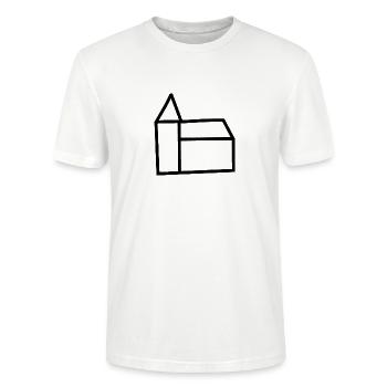 church - Stanley/Stella CRAFTER Unisex Organic T-Shirt - white - Front - Alina (178cm) & Michal (187cm)