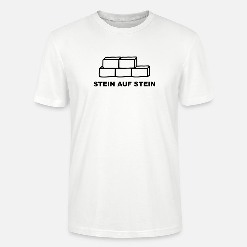 Stein auf Stein - Stanley/Stella Unisex Bio-T-Shirt CRAFTER - Weiß