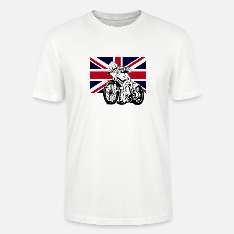 Speedway - Union Jack - Stanley/Stella CRAFTER Unisex Organic T-Shirt - white