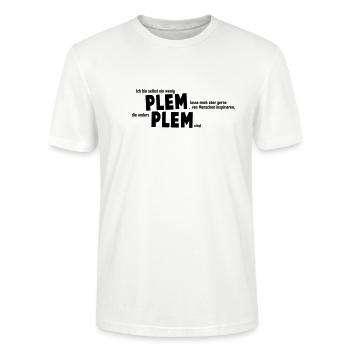 Plemplem - Stanley/Stella Unisex Bio-T-Shirt CRAFTER - Weiß - Vorne - Alina (178cm) & Michal (187cm)