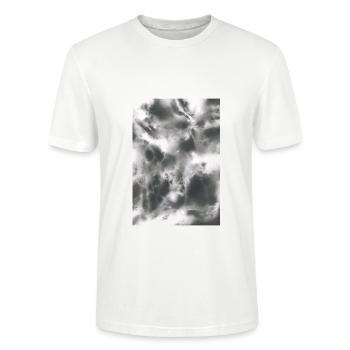 Abstract fog structures - Stanley/Stella CRAFTER Unisex Organic T-Shirt - white - Front - Alina (178cm) & Michal (187cm)