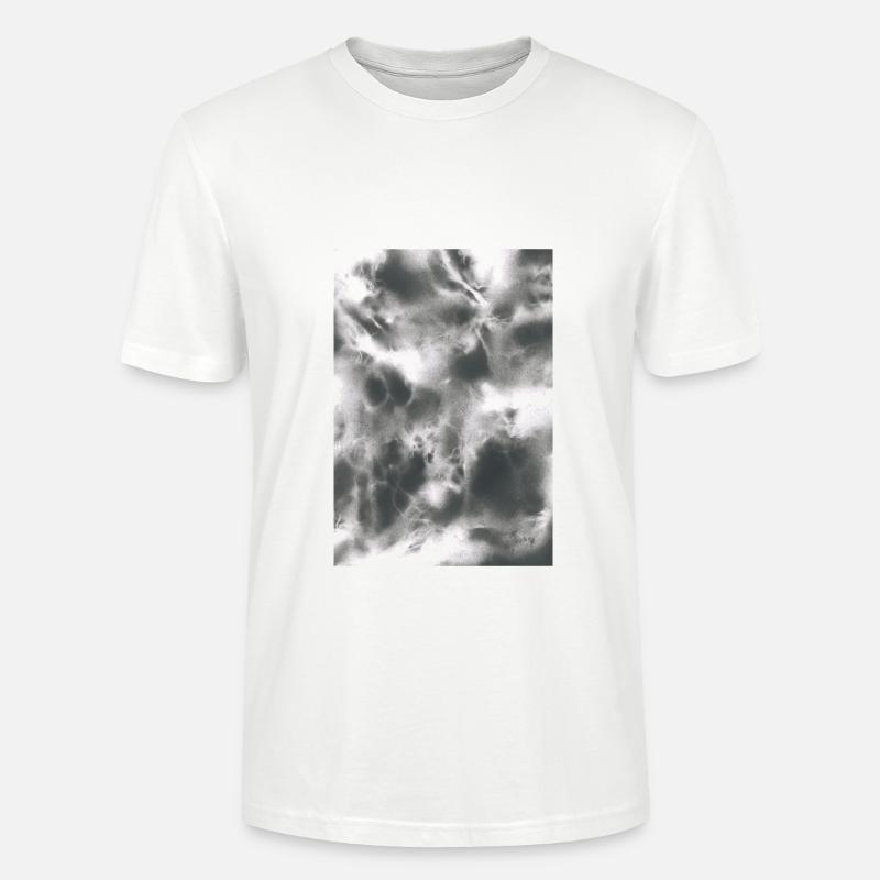 Structures de brouillard abstraites - T-shirt bio CRAFTER Stanley Stella Unisexe - blanc