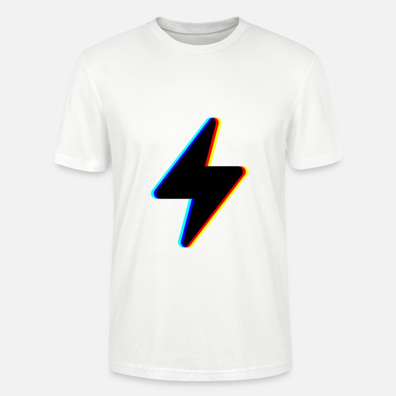 blitz strom symbol logo - Stanley/Stella Unisex Bio-T-Shirt CRAFTER - Weiß