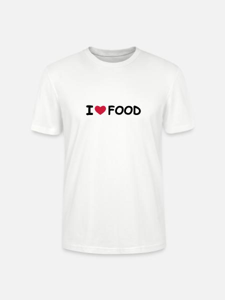 I Love Food - Stanley/Stella CRAFTER Unisex Organic T-Shirt - white
