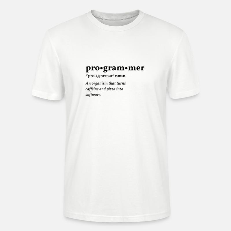 Programmer (programmer) Clean Edition - Stanley/Stella CRAFTER Unisex Organic T-Shirt - white