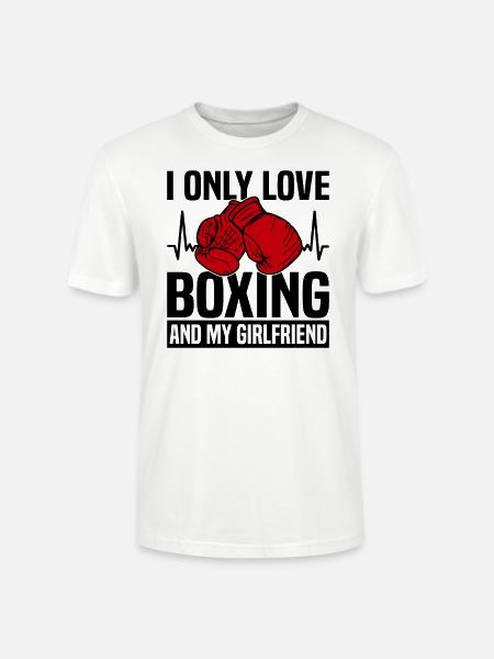 Boxer Boxhandschuhe Boxkampf Kampfsport - Stanley/Stella Unisex Bio-T-Shirt CRAFTER - Weiß