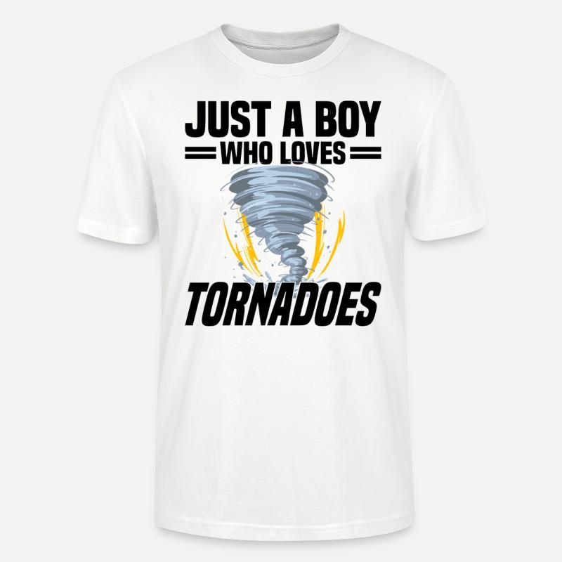 Tornado Hunter Tornado Tornado Chaser Hurricane - Stanley Stella CRAFTER unisex økologisk-T-shirt - hvid