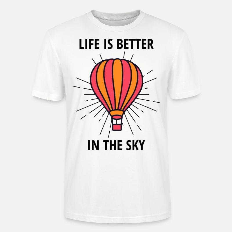 Montgolfière Montgolfière Pilote de montgolfière - T-shirt bio CRAFTER Stanley Stella Unisexe - blanc