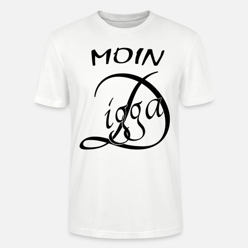 Moin Digga - Stanley/Stella Unisex Bio-T-Shirt CRAFTER - Weiß