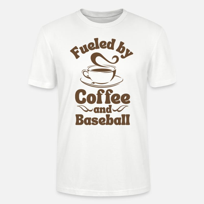Kaffee Baseball-Liebhaber - Stanley/Stella Unisex Bio-T-Shirt CRAFTER - Weiß