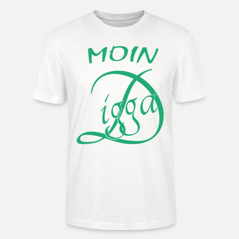 Moin Digga - Stanley/Stella Unisex Bio-T-Shirt CRAFTER - Weiß