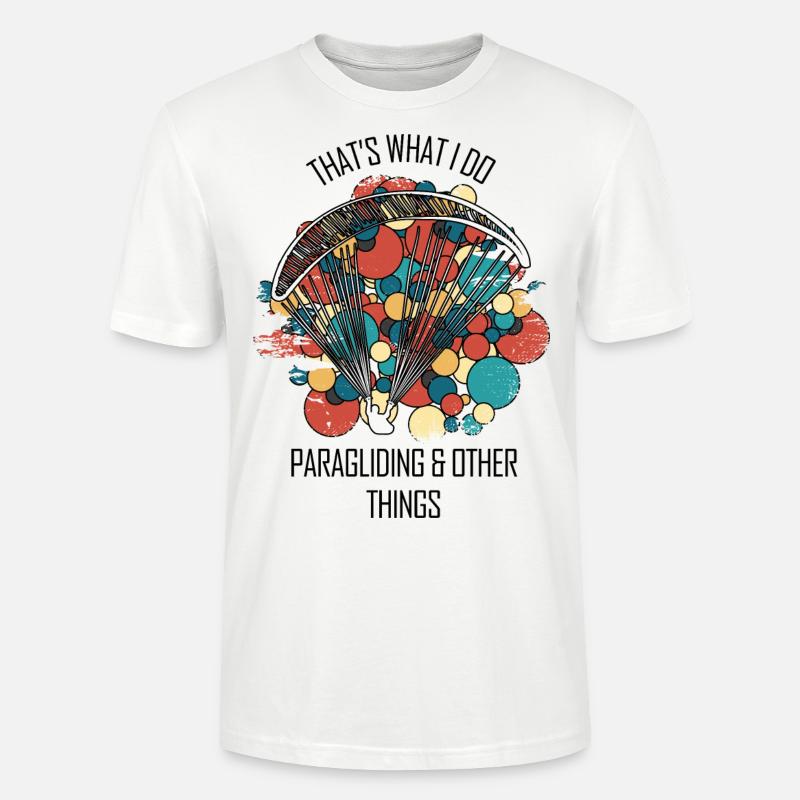 Paragliding Gleitschirm Paragleiter Paraglider - Stanley/Stella Unisex Bio-T-Shirt CRAFTER - Weiß